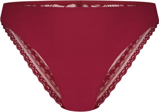 Ten Cate Dames Secrets Modal Slip Lace Beet Red M