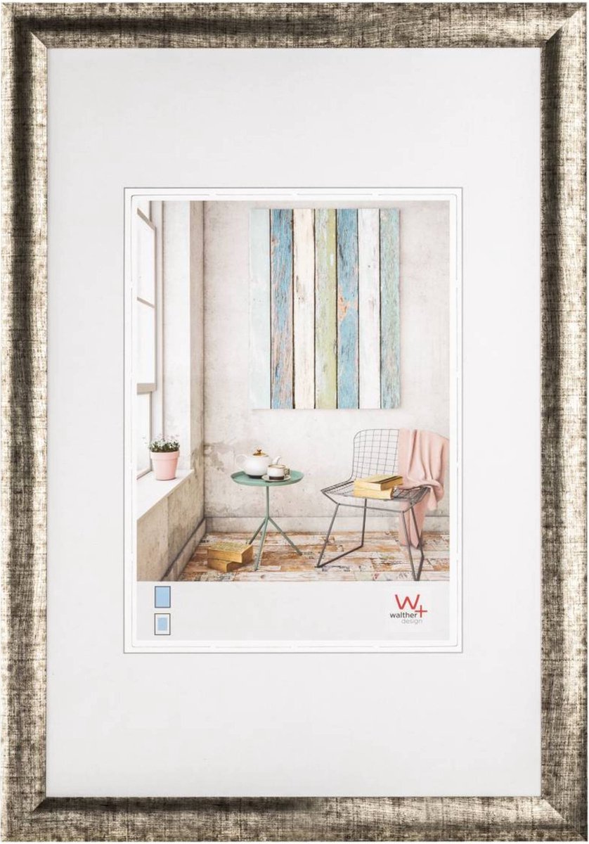 Walther Trendstyle - Kunststof lijst - Fotoformaat 13x18 cm - Antraciet Zwart