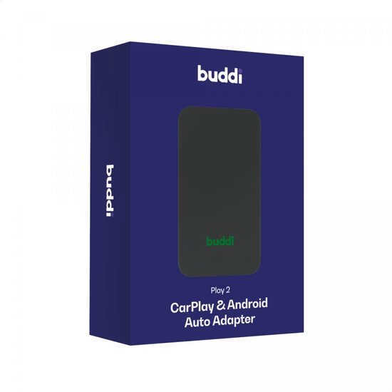 Buddi Play 2 Bluetooth Adapter voor Apple CarPlay & Android Auto - Draadloze Dongle Android Auto - Ontvanger Apple CarPlay - USB-A en USB-C - Nederlandse Interface - Voor iPhone, Google en Samsung van Buddi — afbeelding 3