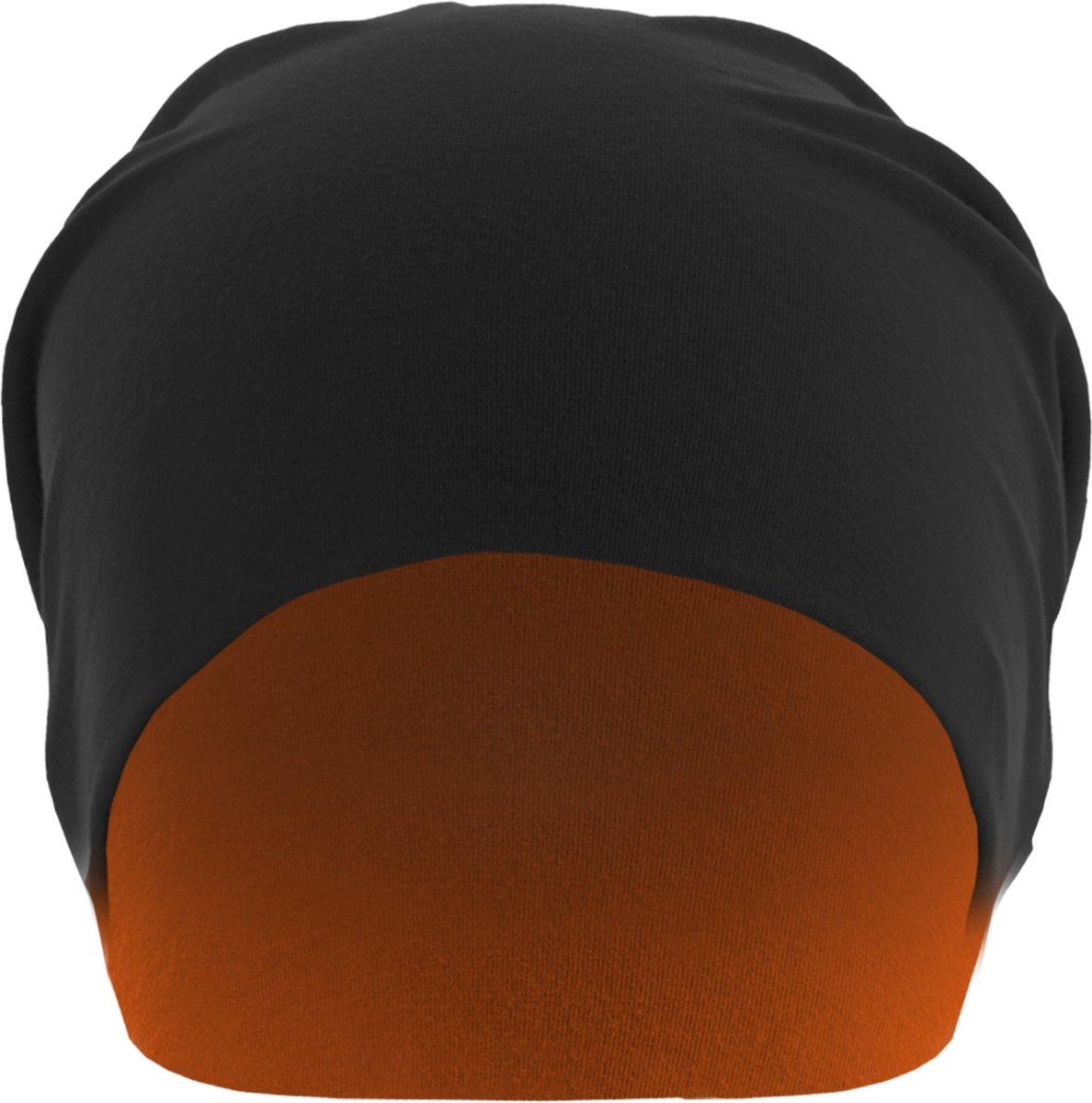 Beanie muts reversible MasterDis zwart neon oranje