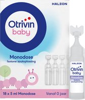 Otrivin Baby Zoutoplossing Monodose bij een verstopte neus 18 x 5 ml