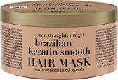 OGX Hair Mask Brazilian Keratin Smooth Mask - Masque capillaire Cheveux abîmés - Soins capillaires - Pour cheveux soyeux - Contre les cheveux abîmés