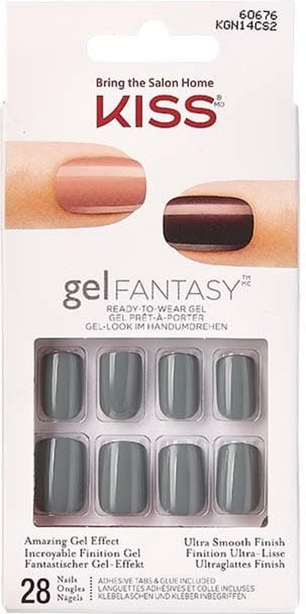 Kiss Gellak Gel Fantasy Nails - Kunstnagels - 28 stuks - Nepnagels - Lit Within