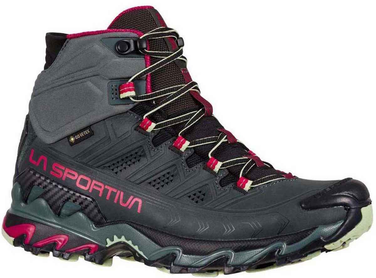 La Sportiva Ultra Raptor Ii Mid Goretex Wandelschoenen Vrouw Charcoal / Cerise
