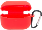 Premium Hoesje Geschikt Voor Airpod Pro - Rood Oplaadcase Van Plastic