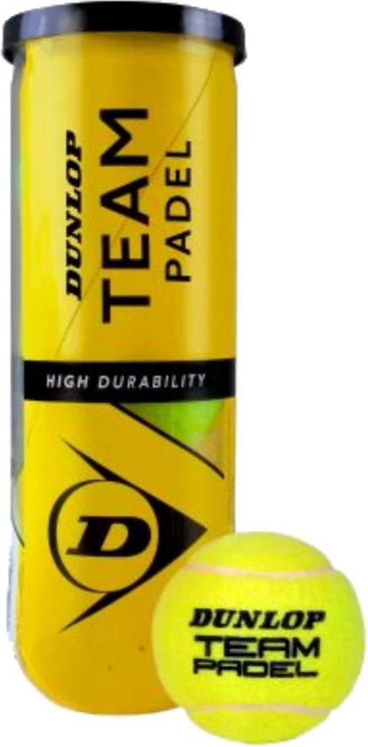 Dunlop Padel Team Padelballen - 1 Blik met 3 ballen