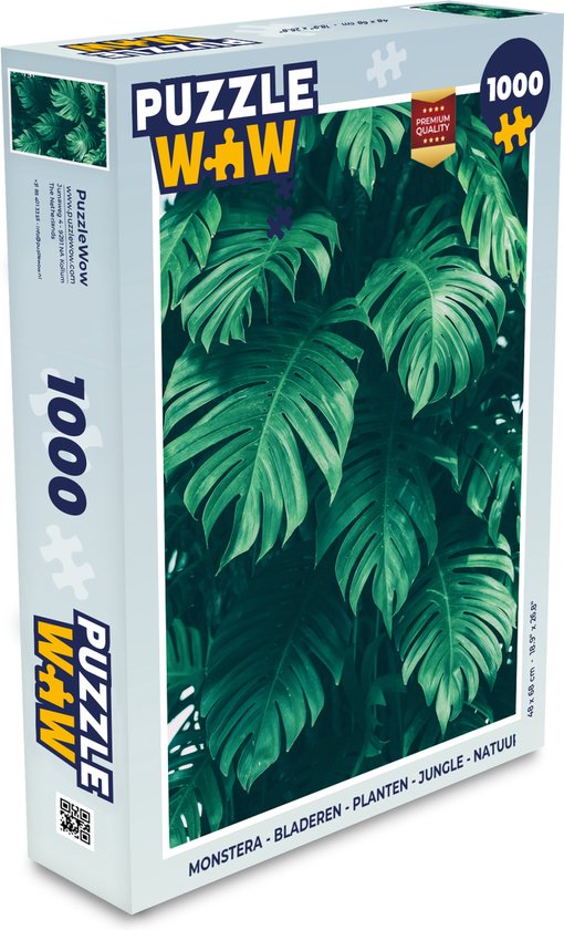 Puzzle Monstera - Feuilles - Plantes - Jungle - Nature - Puzzle - Puzzle  1000 pices... | bol