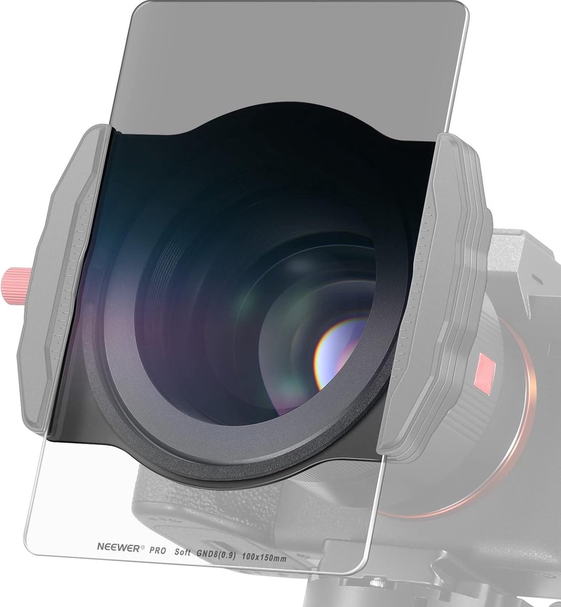 Neewer® - Zachte Graduated ND8 Vierkante Filter - 100 x 150mm SGND8 Filter (3 Stops) - 2mm Dun met Multi-gecoate HD Optisch Glas voor Landschap/Lange Belichting Opnames - Inclusief Beschermhoes