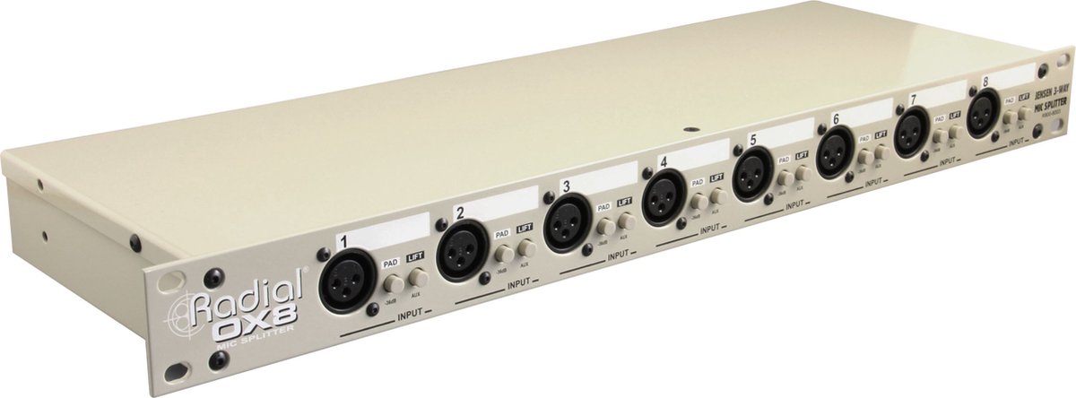 Radial OX8-R 8-Kanaals Microfoonsplitter