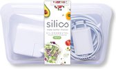 Herbruikbare vrieszakken (400 ml) Transparant - Siliconen zakken voor voedsel, vaatwasmachinebestendig, geschikt voor sous-vide en magnetron.