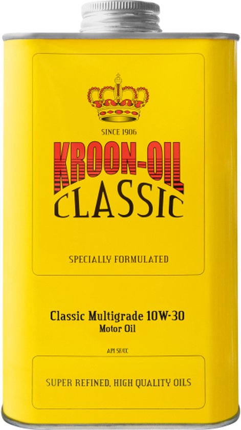 Kroon Oil - Motorolie Classic Multigrade - SAE 10W-30 - 1 Liter - Minerale Olie