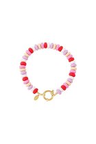 Jomide Armband Kleurrijk Summervibes - Roze