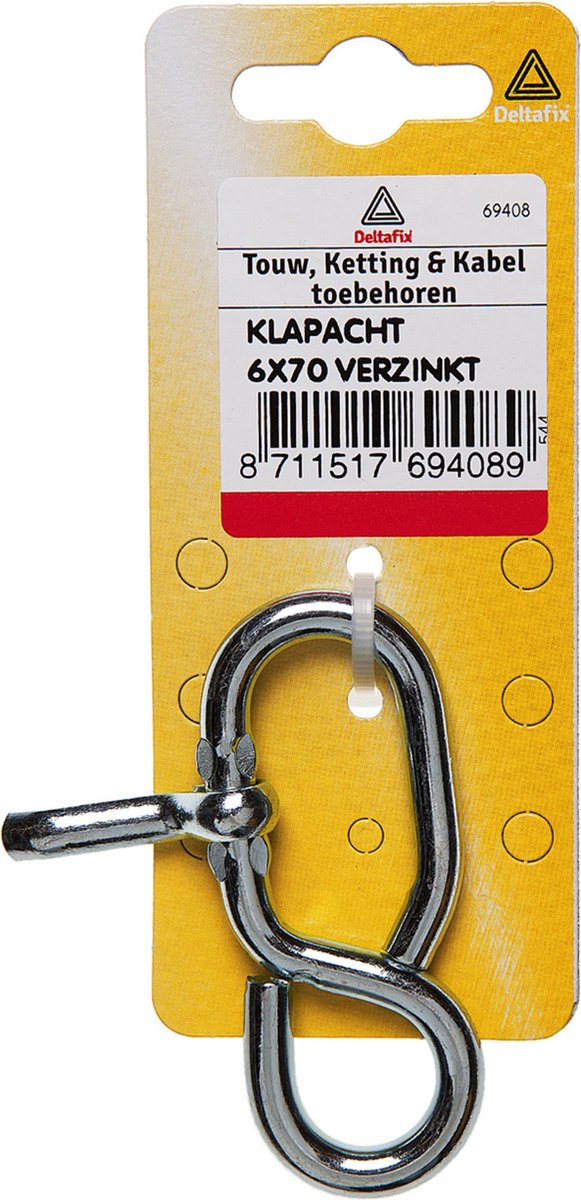 Deltafix klapacht verzinkt 70 mm 1 st.