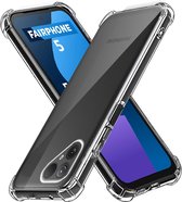 Geschikt voor Fairphone 5 - Schokbestendig slank hoesje - Transparant