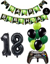 Cijfer Ballon 18 Game Videospel Verjaardag Thema - De Versiering voor de Gamers Birthday Party van Snoes