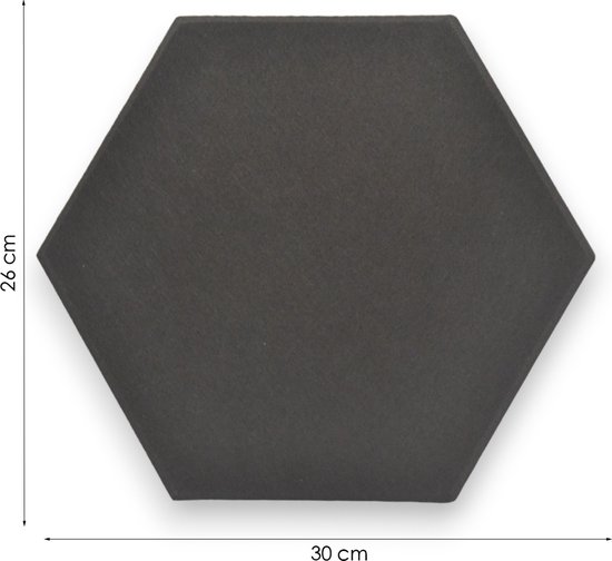 Prikbord Vilt - Zwart - 5 Stuks - Zeshoek - Zelfklevend - Vilt Zelfklevend - Memobord - Prikbord Vilt Hexagon - Flokoo