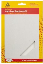 Deltafix Anti-krasvilt - 1x A4 knipvel - wit - 210 x 297 mm - rechthoek - zelfklevend - beschermvilt