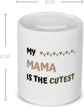 Akyol - my mama is the cutest Spaarpot - Mama - schattige moeder - moeder cadeautjes - moederdag - verjaardagscadeau - verjaardag - cadeau - geschenk - kado - gift - moeder artikelen - 350 ML inhoud