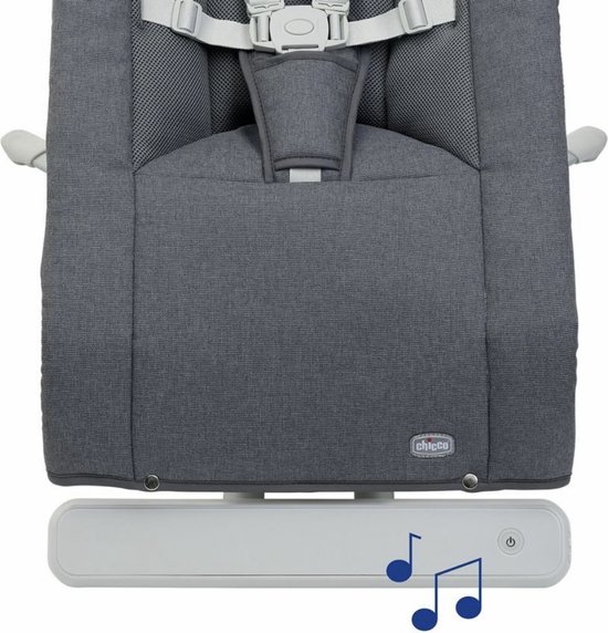 CHICCO BOUNCER RHYTHM "N SOUND - WIPSTOELTJE - (KLEUR SLATE GREY) — afbeelding 4
