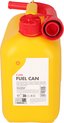 Shell Jerrycan/benzinetank - 5 liter - geel - kunststof - met lange schenktuit