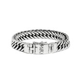 SILK Jewellery - Zilveren Armband - Double linked - 108.19 - Maat 19,0