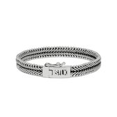 SILK Jewellery - Zilveren Armband - Classic chevron - 235.22 - Maat 22,0