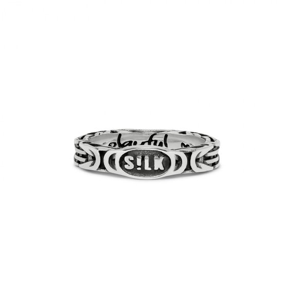 SILK Jewellery - Zilveren Ring - Connect - 267.21 - Maat 21,0
