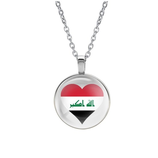 Ketting Glas - Hart Vlag Irak
