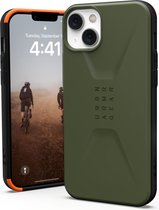 Geschikt voor Urban Armor Gear Civilian Apple iPhone 14 Plus Hoesje Olive