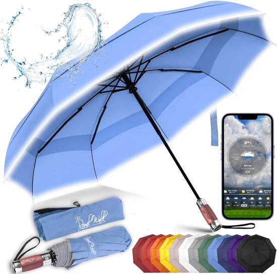 Parapluie de poche résistant aux tempêtes, ouverture et fermeture  automatiques,... | bol