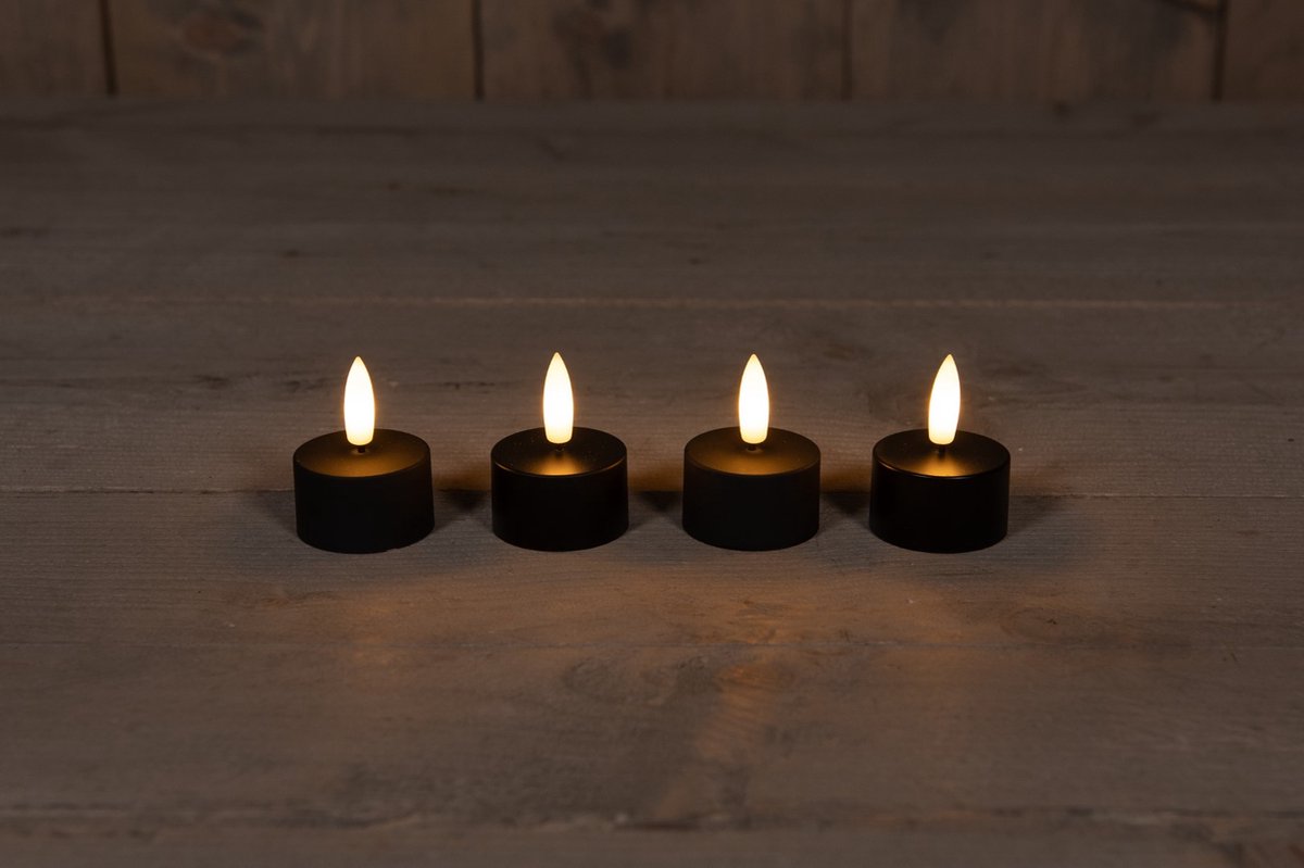 Extension Set 3D Wick 4 Induct Rechargeable Black Tealight Anna's C...