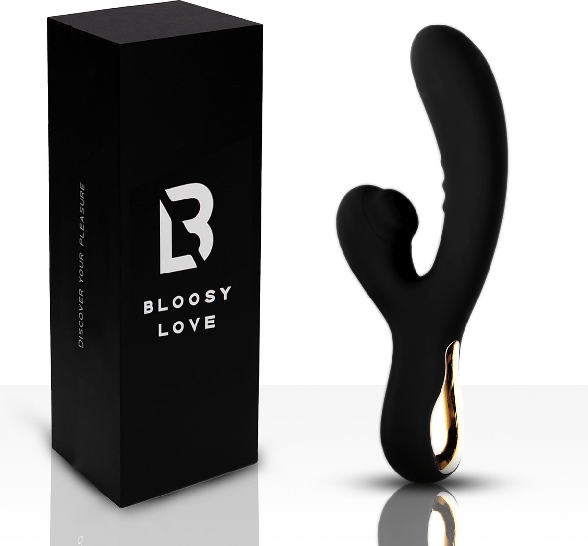 Bol.com Bloosy Love® Vanessa Dubbele Penetratie Vibrator - -Luchtdruk Vibrators - Waterdicht - Krachtig - Clitoris & G Spot stim... aanbieding