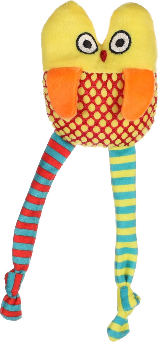 Flamingo Raibo - Speelgoed Katten - Ps Raibo Uil Geel 7x4,5x20cm - 1st - 137799 - 1st