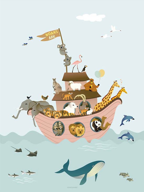 Poster Noah's ark, 30x40cm