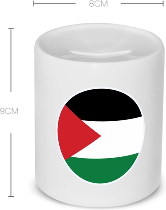 Akyol - palestina vlag Spaarpot - Palestina - mensen die liefde willen geven aan palestina - degene die van palestina houden - supporten - oorlog - verjaardagscadeautje - gift - geschenk - kado - 350 ML inhoud