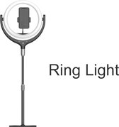 Ring Light with Touch buttons,Tripod Stand and Phone Holder, Dimmable Selfie Ring Light with 3 Light Modes for Live Streaming/Makeup/Photography/TikTok YouTube Video F-539A-