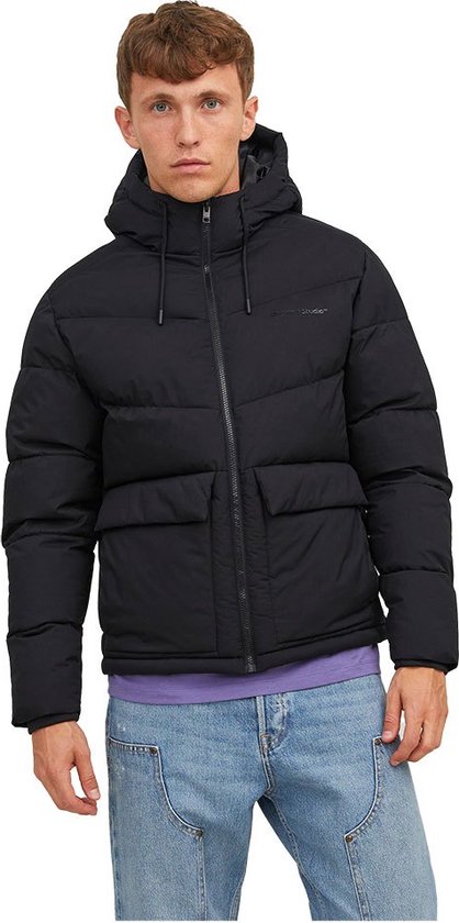 Foto: Jack jones jas jorvesterbro puffer jacket sn 12238849 black mannen maat xl