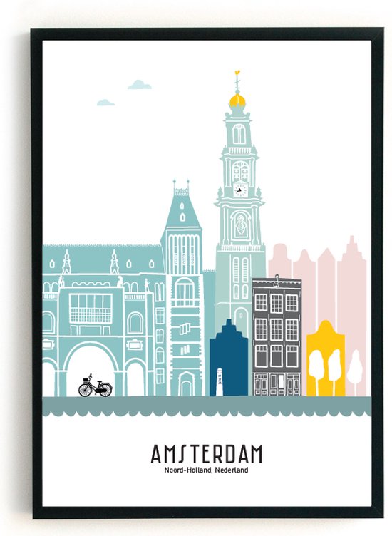 Skyline poster Amsterdam | 50x70cm