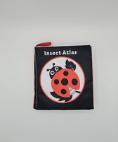Yippiez - Insect atlas - Zacht knisperboek baby - Met Piepend Drukfluitje - box speelgoed - sensorisch - leren - stof – verschillende kleuren - insecten - kraamkado – kraamcadeau