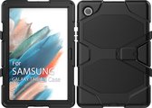 Tablet Beschermhoes geschikt voor Samsung Galaxy Tab A8 10.5 X200/X205 (2021) | Volledig bescherming | Kindvriendelijk Cover | Hoes voor Kinderen met Standaard | Robuust Hoes - Zwart
