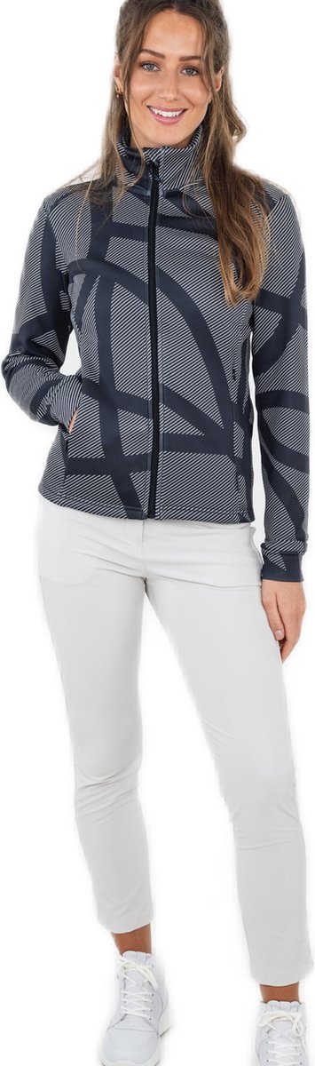Func Factory dames Technische Fleece Jasje Jade zwart/wit 38 van Func Factory — afbeelding 4