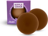 Inodes Herbruikbare Bruine Nipple Covers - Zelfklevende Tepelcovers - Siliconen Tepelplakkers - Nipplecovers Huidskleur Bruin