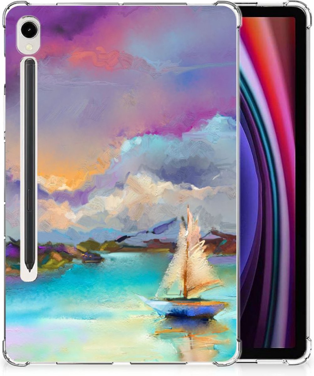 Back Cover voor Tablethoes Samsung Galaxy Tab S9 Boat