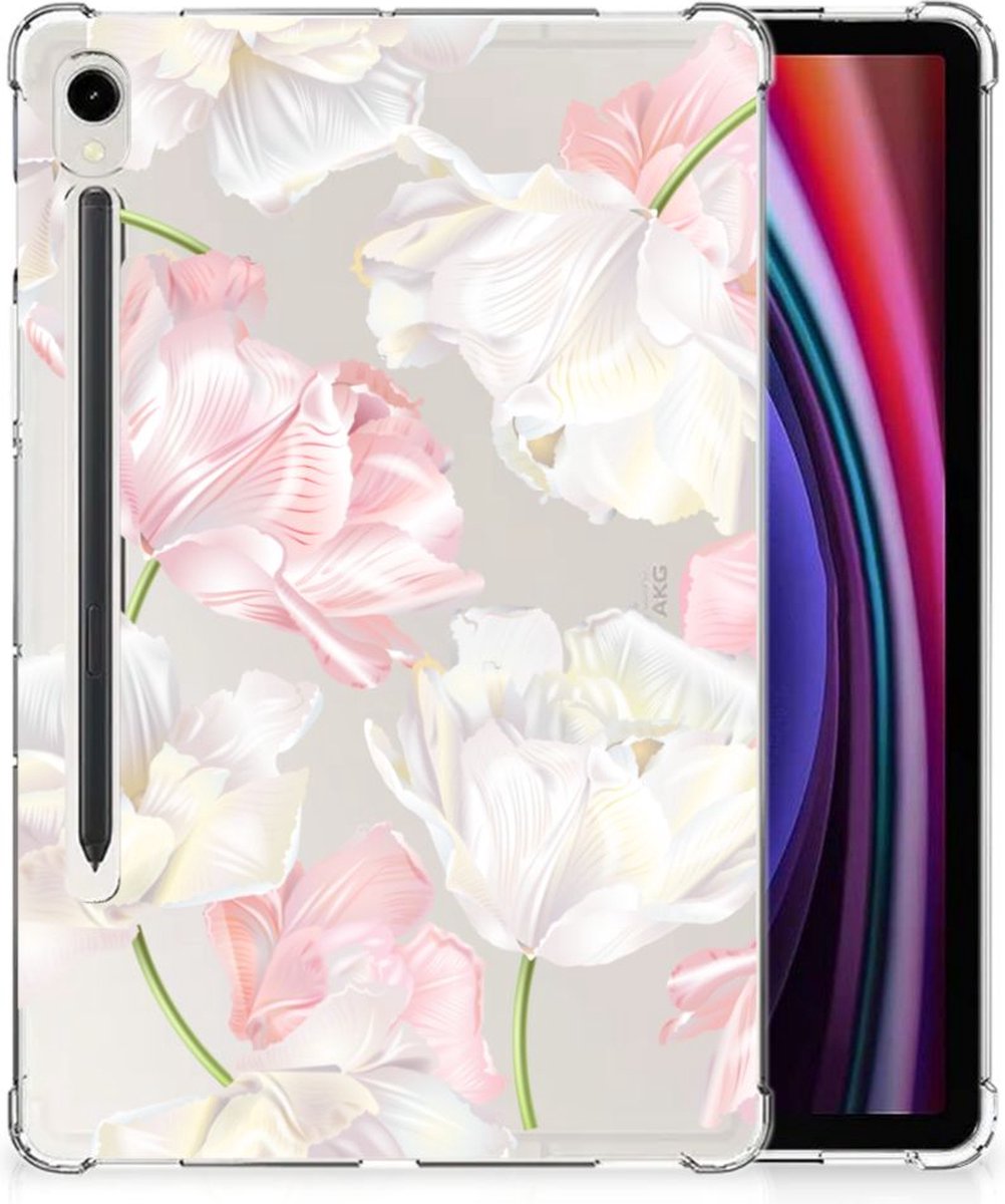 Samsung Galaxy Tab S9 Siliconen Hoesje Lovely Flowers