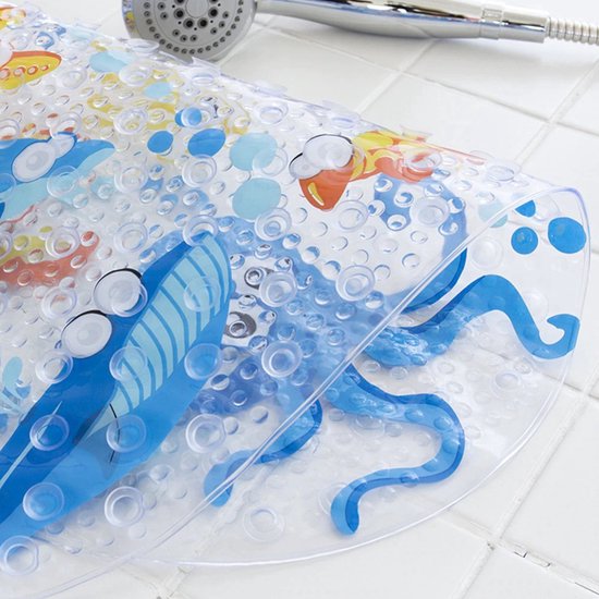 Badmat Antidérapant - Enfants - Canards - Canard en Caoutchouc - 70x40 cm - Pour Bain et Douche - Avec Ventouses