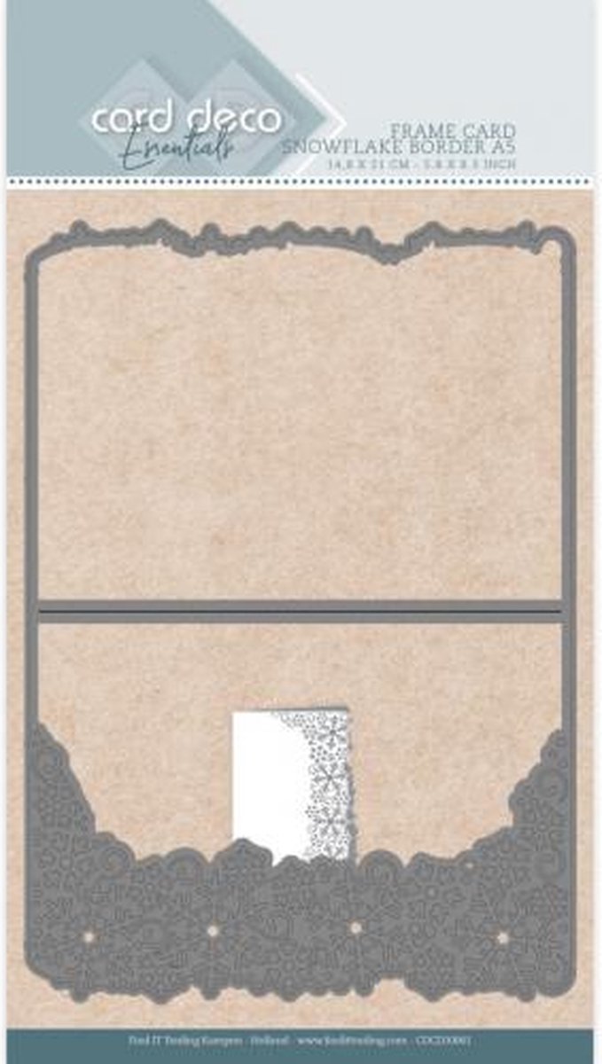Card Deco Essentials Frame Dies - Snowflake Border A5