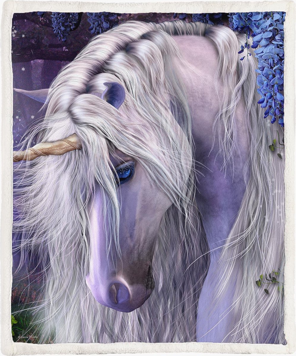 The Coloured House Eenhoorn Fleece Deken 150*200cm Moonlight Serenade Multicolor