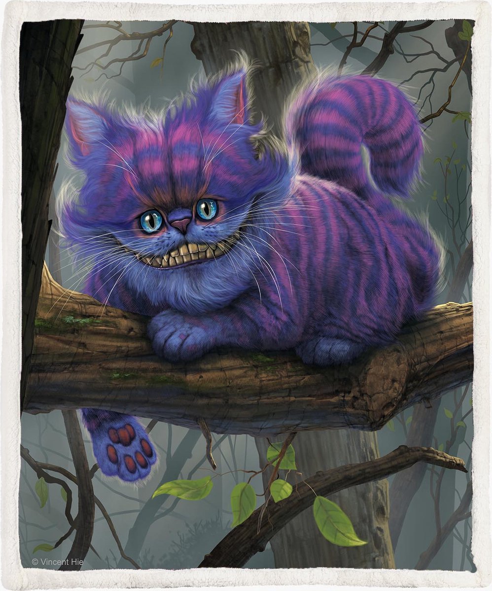 The Coloured House Cheshire Cat Fleece Deken 150*200cm Cheshire Multicolor
