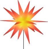 vidaXL - Kerstlamp - met - grondpin - en - LED - inklapbaar - 57 - cm - rood