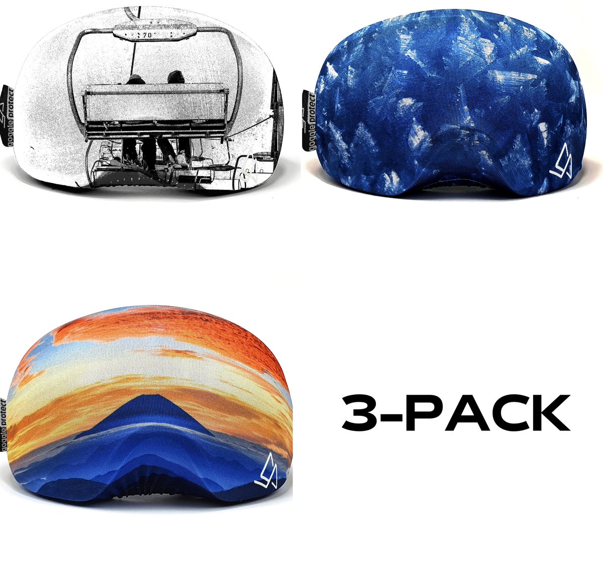 Goggle Protect 3-PACK Skibril Hoes - NIET VOOR VIZIERHELM - Cover - Beschermhoes - Goggle - Bril - Ski - Snowboard